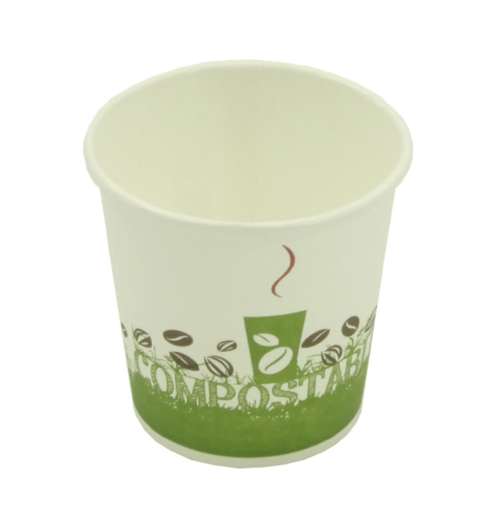 Öko Kaffeebecher mit PLA 4Oz/100ml (1.000 Stück) Öko Kaffeebecher mit PLA 4Oz/100ml (1.000 Stück)
