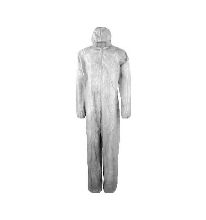 Schutzanzug PP mit Kapuze Grösse M 35g (1 Stück) Schutzanzug PP mit Kapuze Grösse M 35g (1 Stück)