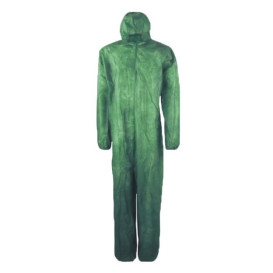 Schutzanzug PP mit Kapuze Grösse XXL Grün (1 Stück)