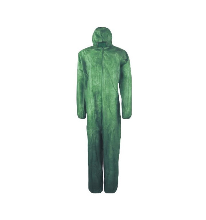 Schutzanzug PP mit Kapuze Grösse XXL Grün (1 Stück) Schutzanzug PP mit Kapuze Grösse XXL Grün (1 Stück)