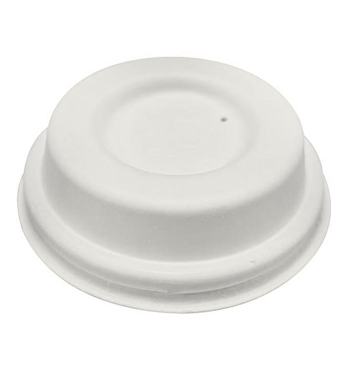 Deckel weiß Geformter Zellulosefaser Ø6,2cm (50 Stück) Deckel weiß Geformter Zellulosefaser Ø6,2cm (50 Stück)