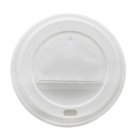 Deckel weiß für Becher 12, 16 y 22 Oz Ø9,0cm (100 Stück)