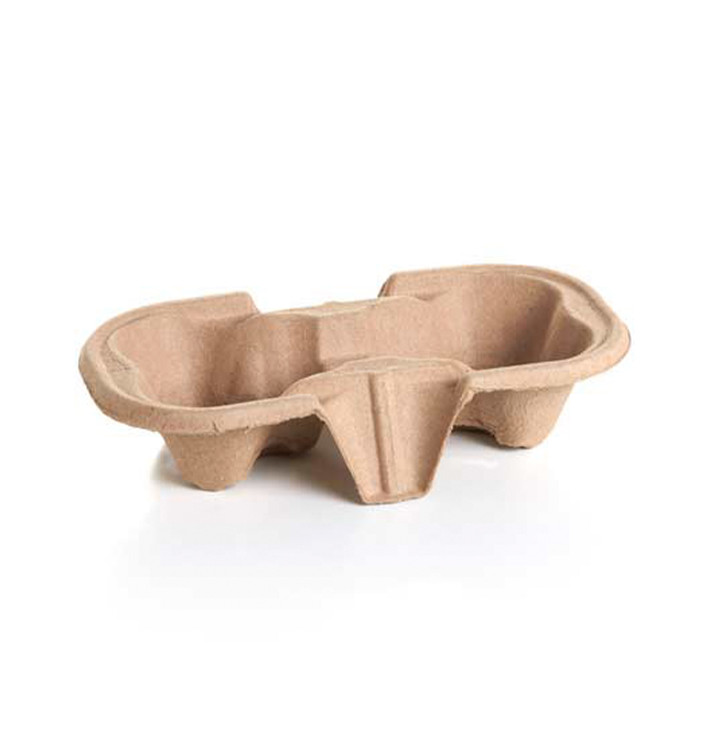 Karton-Becherhalter für 2 Becher (500 Stück) Karton-Becherhalter für 2 Becher (500 Stück)