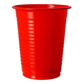 Maisstärke Becher aus PLA Rot 200ml (50 Stück)