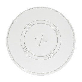 Deckel Flach Transp. PET mit Kreuz Ø78mm (50 Stück)