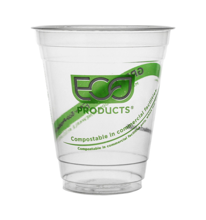 Becher Maisstärke PLA "Green Stripe" 205ml (2.000 Stück) Becher Maisstärke PLA "Green Stripe" 205ml (2.000 Stück)