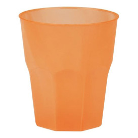 Becher aus Hartplastik "Frost" Orange PP 270ml (20 Stück)