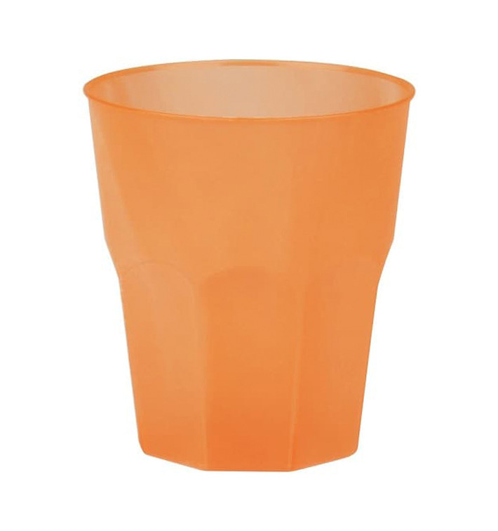 Becher aus Hartplastik "Frost" Orange PP 270ml (20 Stück) Becher aus Hartplastik "Frost" Orange PP 270ml (20 Stück)