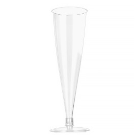 Sektflöte Plastik Spritzguss Klar150ml 2T (6 Stück)