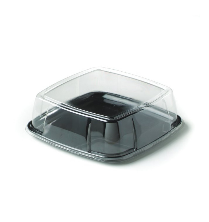 Plastikplatte extra hart schwarz mit Deckel 27x27cm (25 Stück) Plastikplatte extra hart schwarz mit Deckel 27x27cm (25 Stück)
