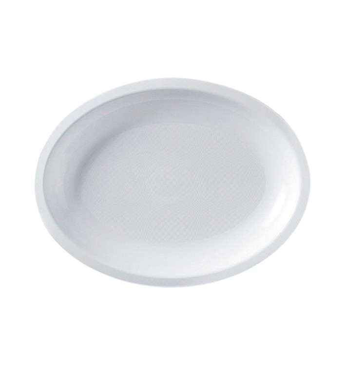 Plastiktablett Oval Weiß Round PP 255x190mm (600 Stück) Plastiktablett Oval Weiß Round PP 255x190mm (600 Stück)