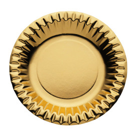 Pappteller Rund "Party" Gold  Ø180mm (300 Stück)