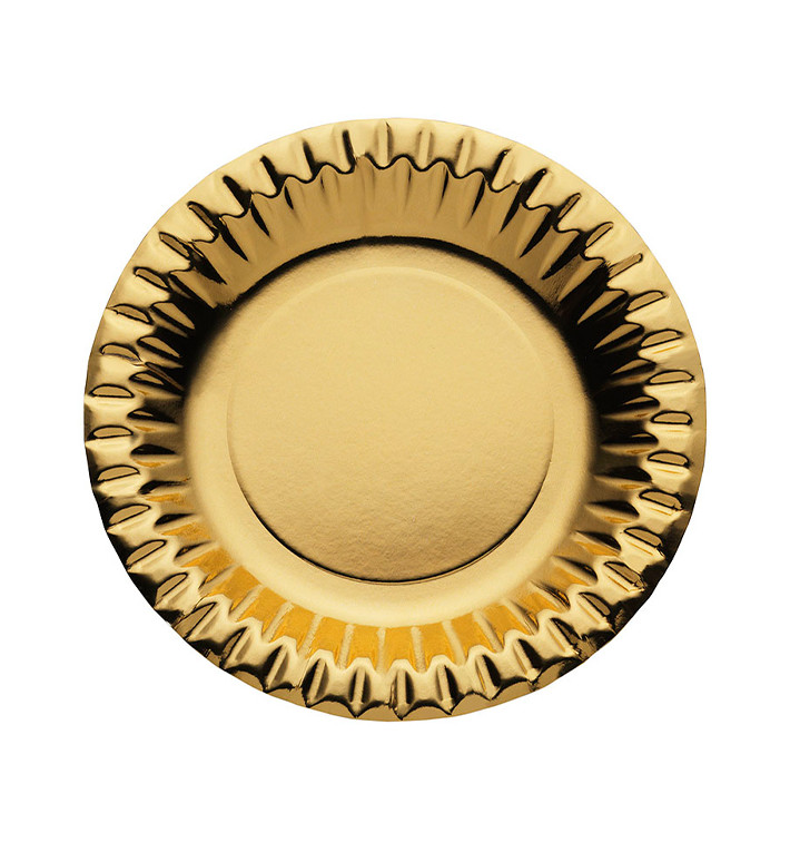 Pappteller Rund "Party" Gold Ø180mm (300 Stück) Pappteller Rund "Party" Gold Ø180mm (300 Stück)