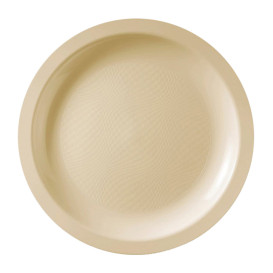 Plastikteller Flach Creme Round PP Ø185mm (50 Stück)