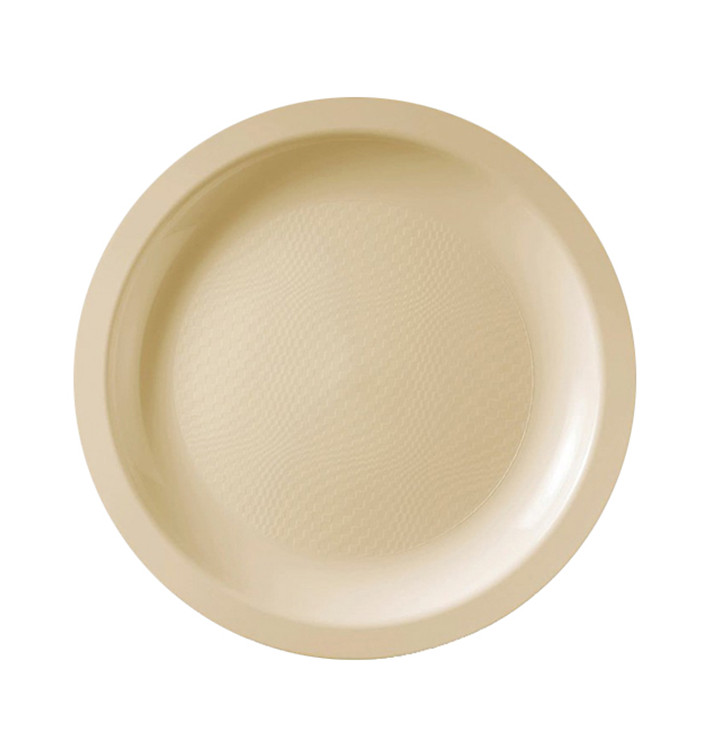 Plastikteller Flach Creme Round PP Ø185mm (50 Stück) Plastikteller Flach Creme Round PP Ø185mm (50 Stück)