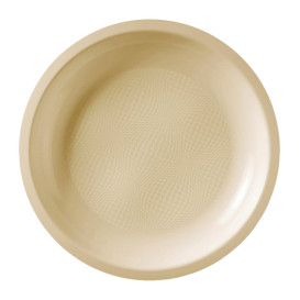 Plastikteller Flach Creme Round PP Ø220mm (50 Stück)