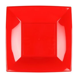Plastikteller Flach Rot Nice PP 180mm (300 Stück)