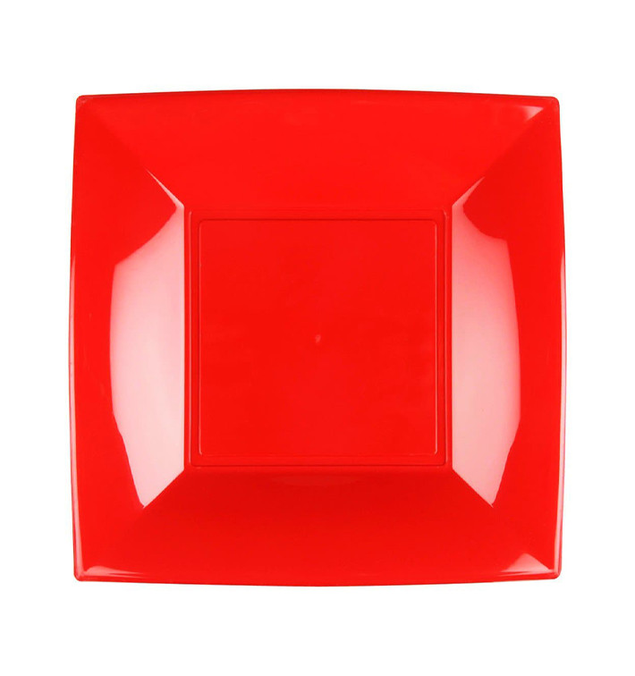 Plastikteller Flach Rot Nice PP 180mm (300 Stück) Plastikteller Flach Rot Nice PP 180mm (300 Stück)