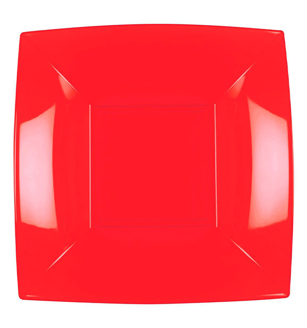 Plastikteller Tiefe Rot Nice PP 180mm (300 Stück)