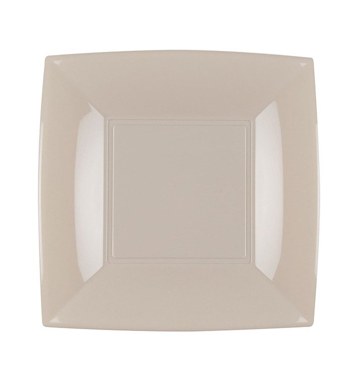Plastikteller Flach Beige Nice PP 180mm (25 Stück) Plastikteller Flach Beige Nice PP 180mm (25 Stück)
