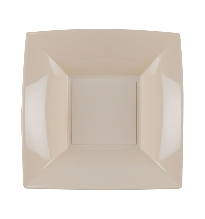 Plastikteller Tiefe Beige Nice PP 180mm (300 Stück) Plastikteller Tiefe Beige Nice PP 180mm (300 Stück)