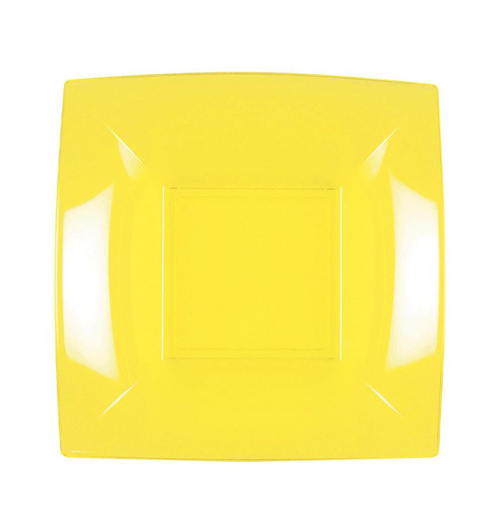 Plastikteller Flach Gelb Pearl Nice PP 180mm (25 Stück) Plastikteller Flach Gelb Pearl Nice PP 180mm (25 Stück)
