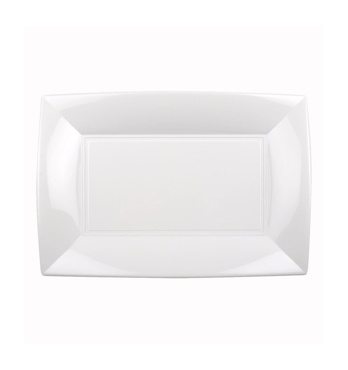 Plastiktablett Weiß Nice PP 280x190mm (12 Stück) Plastiktablett Weiß Nice PP 280x190mm (12 Stück)