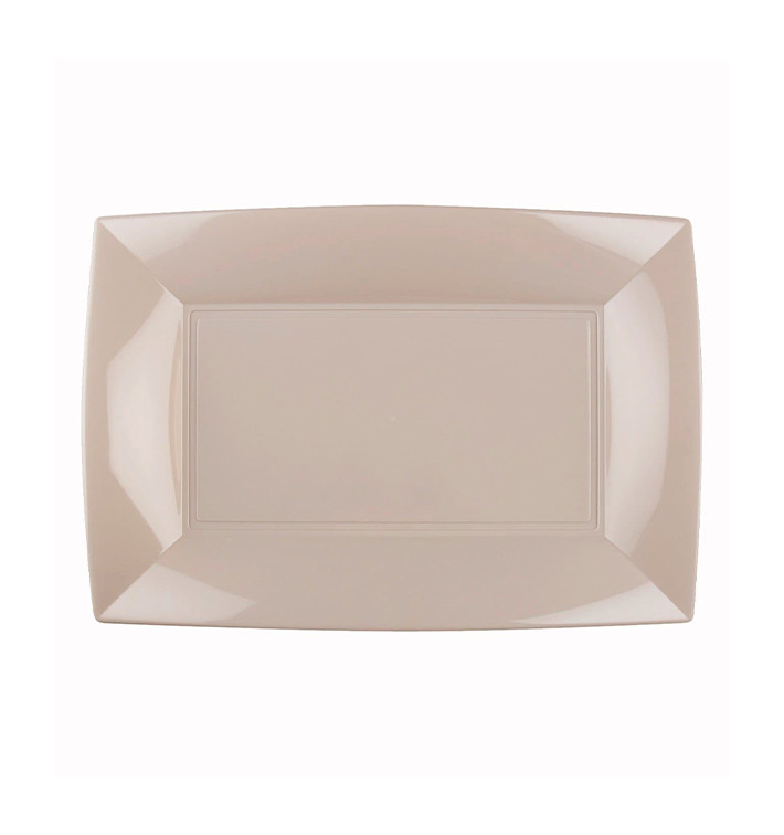 Plastiktablett Beige Nice PP 280x190mm (12 Stück) Plastiktablett Beige Nice PP 280x190mm (12 Stück)