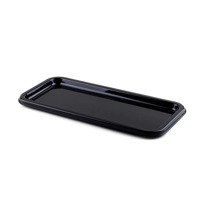 Plastikplatte rechteckig schwarz 35x16cm (10 Stück) Plastikplatte rechteckig schwarz 35x16cm (10 Stück)