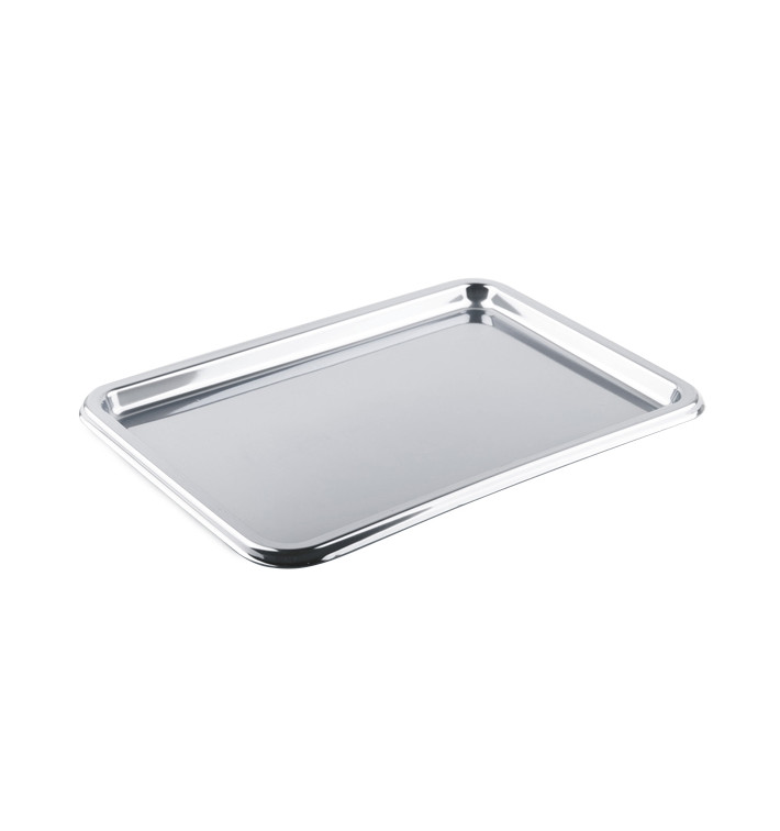 Plastikplatte rechteckig Silber 35x24cm (5 Stück) Plastikplatte rechteckig Silber 35x24cm (5 Stück)