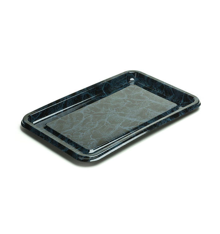 Plastiktablett rechteckig Marmor 55x37cm (5 Stück) Plastiktablett rechteckig Marmor 55x37cm (5 Stück)