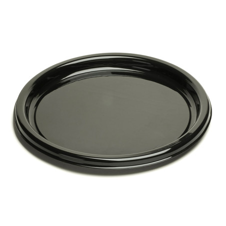 Plastikteller rund schwarz 26cm (25 Stück)