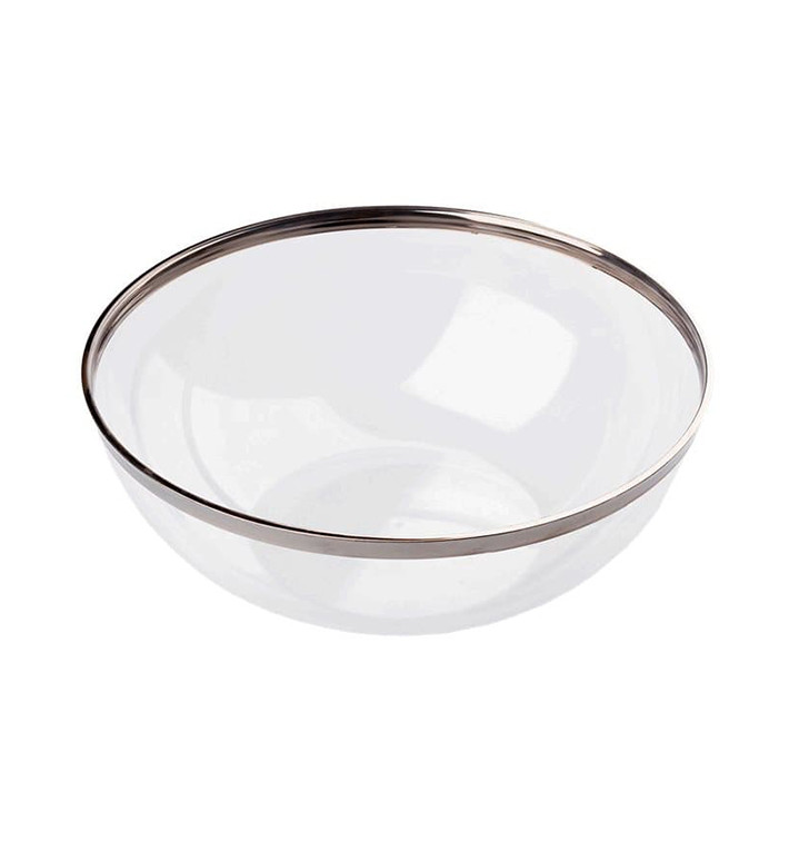 Plastikschüssel PS Glasklar Hart Silber 3500ml (4 Stück) Plastikschüssel PS Glasklar Hart Silber 3500ml (4 Stück)