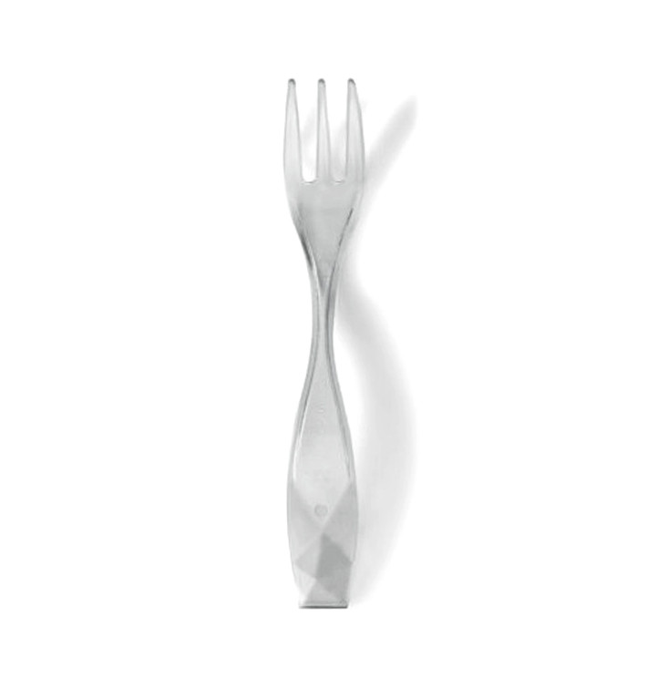 Mini-Serviergabel "Charme" Transparent 10cm (600 Stück) Mini-Serviergabel "Charme" Transparent 10cm (600 Stück)