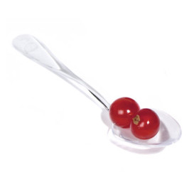Mini-Plastiklöffel Transparent 10cm (100 Stück)