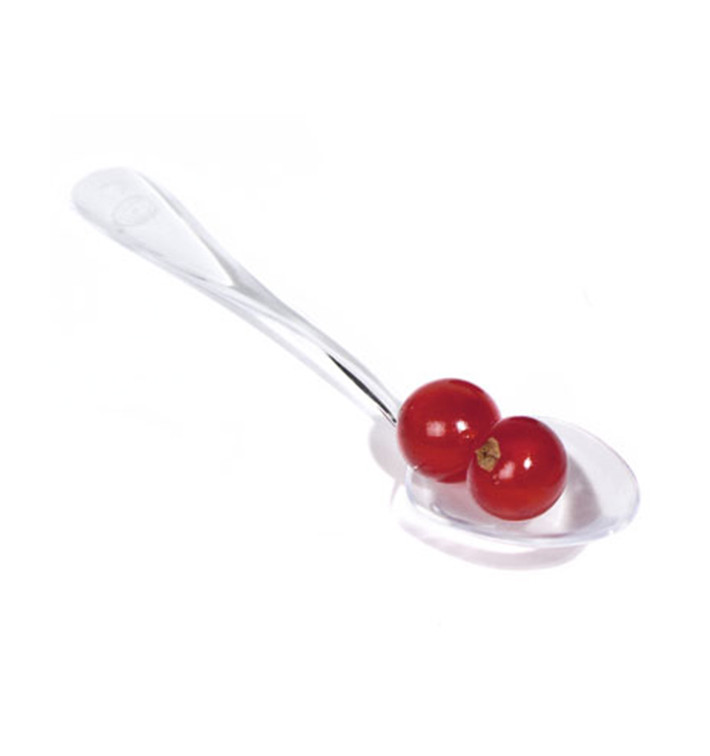 Mini-Plastiklöffel Transparent 10cm (5000 Stück) Mini-Plastiklöffel Transparent 10cm (5000 Stück)
