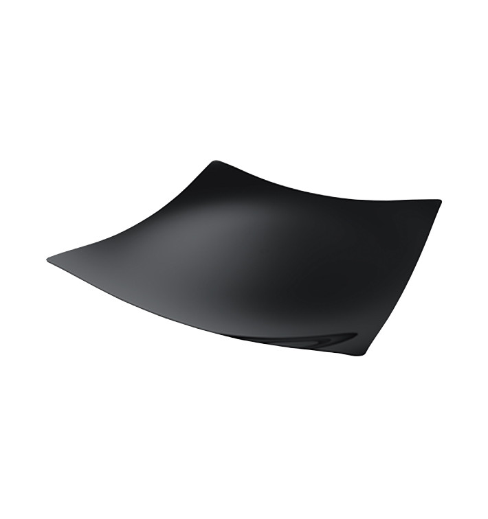 Plastiktablett "Sfera" PS Schwarz 13x13cm (24 Stück) Plastiktablett "Sfera" PS Schwarz 13x13cm (24 Stück)