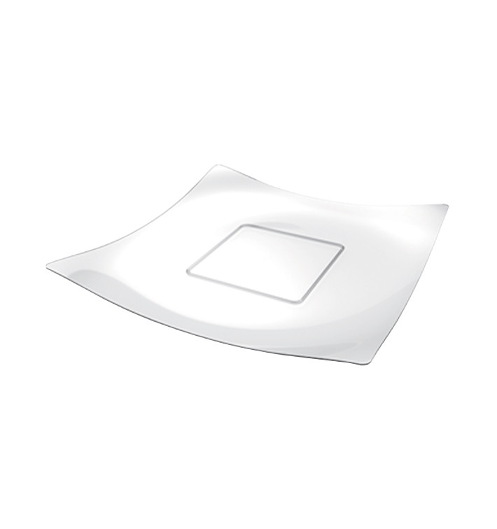 Plastiktablett "Sfera" PS Transparent 13x13cm (24 Stück) Plastiktablett "Sfera" PS Transparent 13x13cm (24 Stück)
