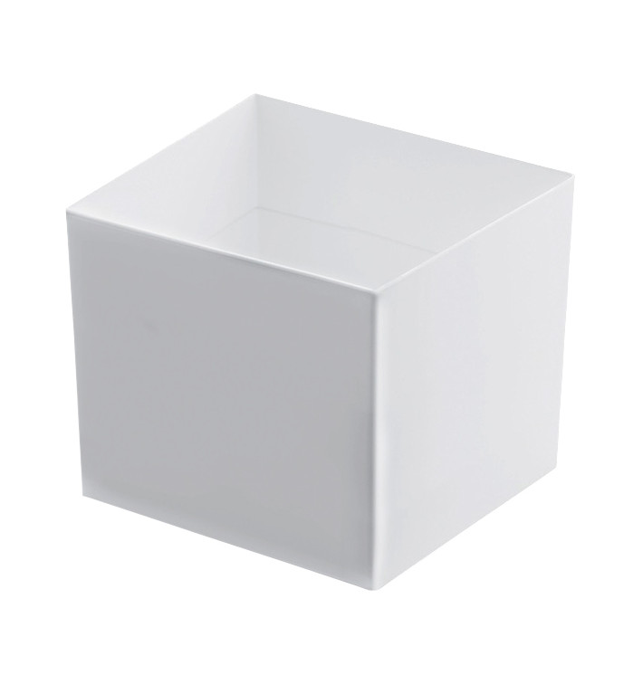 Plastikschüssel "Cube" Weiß 60 ml (15 Stück) Plastikschüssel "Cube" Weiß 60 ml (15 Stück)