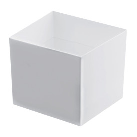 Plastikschüssel "Cube" Weiß 60 ml (240 Stück)