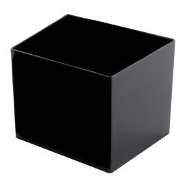 Plastikschüssel "Cube" Schwarz 60 ml (15 Stück)