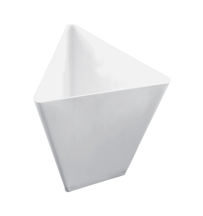 Plastikschüssel "Triangle" weiß 70 ml (25 Stück) Plastikschüssel "Triangle" weiß 70 ml (25 Stück)