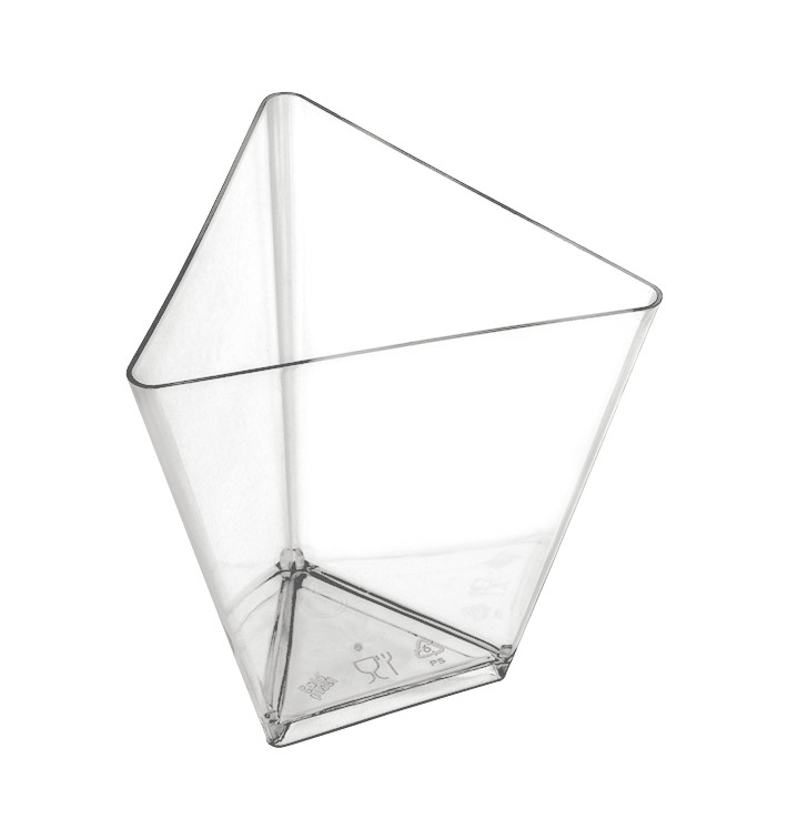 Plastikschüssel "Triangle" Transparent 70 ml (500 Stück) Plastikschüssel "Triangle" Transparent 70 ml (500 Stück)