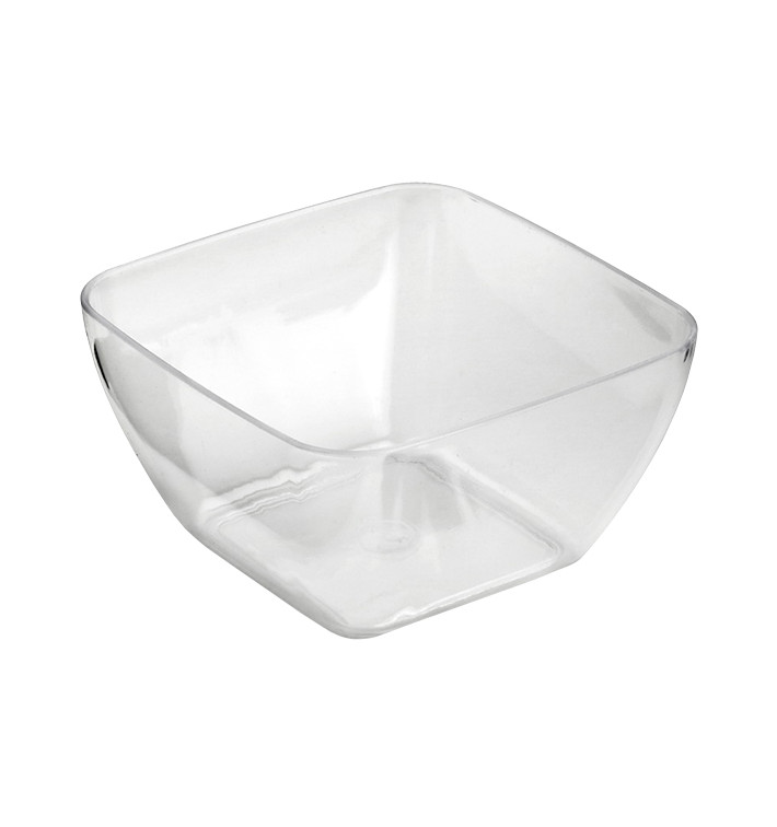 Servierschüssel Plastik Transp. 5x5x3cm 75ml (200 Stück) Servierschüssel Plastik Transp. 5x5x3cm 75ml (200 Stück)