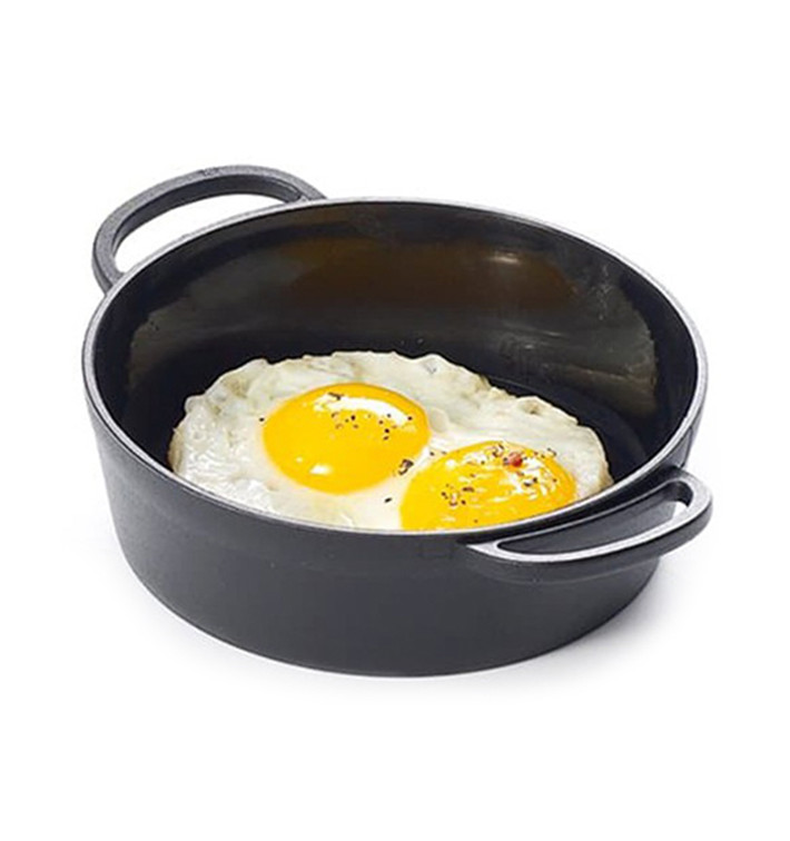 Topf zum Servieren von Häppchen "Paellita" schwarz 90mm (6 Stück) Topf zum Servieren von Häppchen "Paellita" schwarz 90mm (6 Stück)