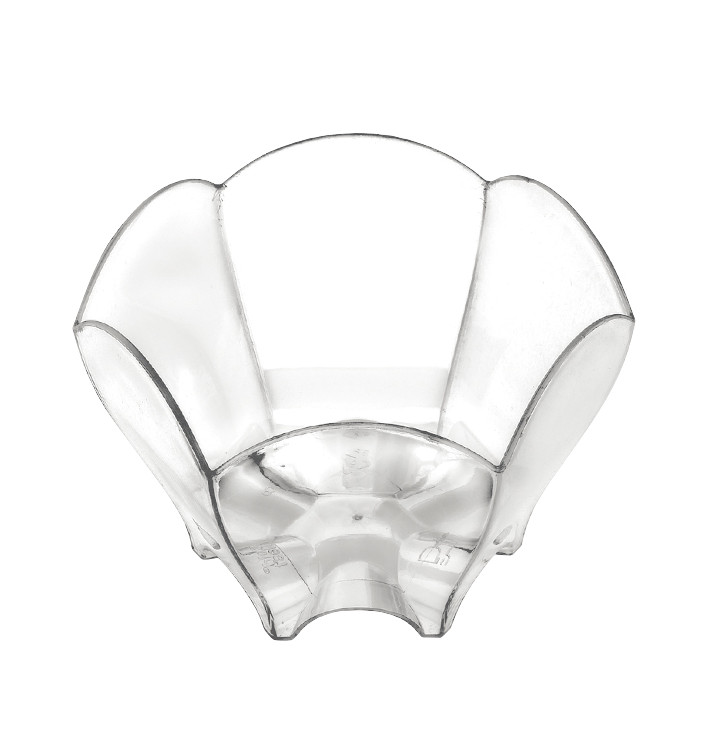 Plastikschüssel "Tulpe" Transparent 70 ml (25 Stück) Plastikschüssel "Tulpe" Transparent 70 ml (25 Stück)