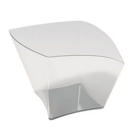 Fingerfood-Becher "Curve" PS transparent 90 ml (25 Stück)