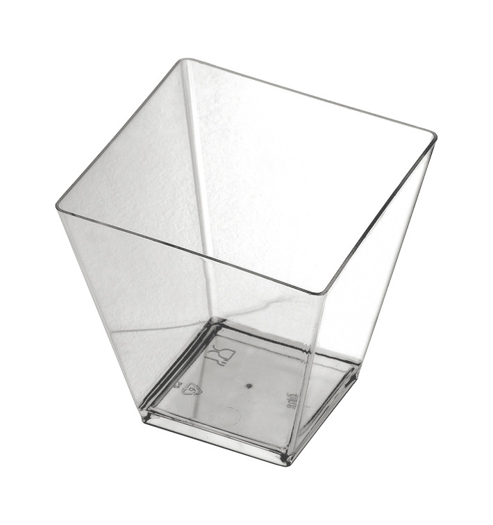 Fingerfood-Becher "Rombo" Transparent 95 ml (25 Stück) Fingerfood-Becher "Rombo" Transparent 95 ml (25 Stück)