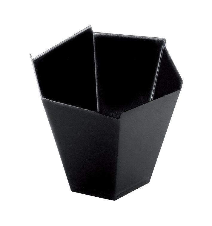 Fingerfood-Becher "Gardenia" Schwarz 100 ml (25 Stück) Fingerfood-Becher "Gardenia" Schwarz 100 ml (25 Stück)