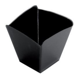Fingerfood-Becher "Onda" Schwarz 100 ml (25 Stück)